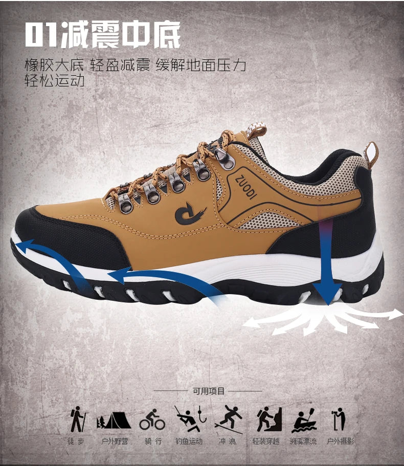 Brand Men Shoes Summer Breathable Sneakers Luxury Outdoor Lightweight Men's Moccasins Trekking Shoes for Men with