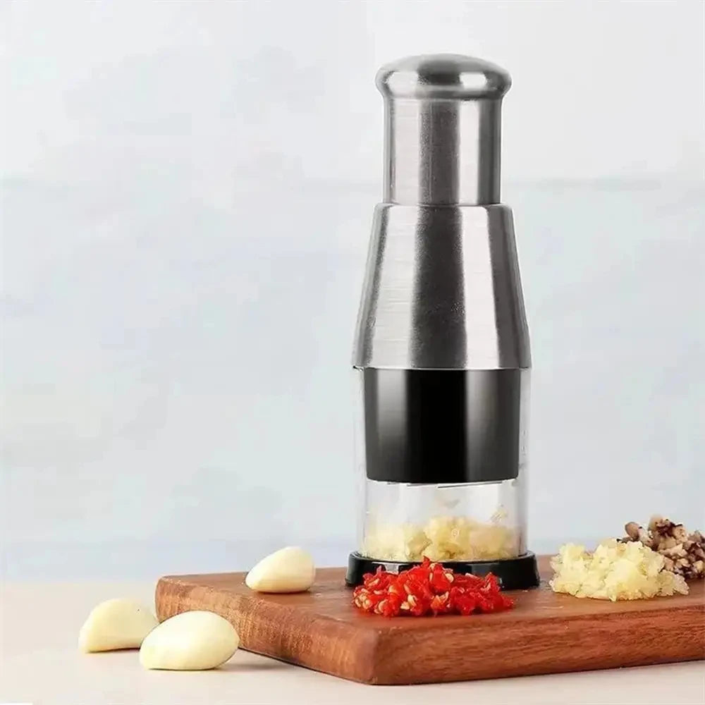 Garlic Onion Chopper Manual Pressed Garlic Press Machine Garlic Squeezer Fruit Vegetable Chopper Multifunction Kitchen Tool