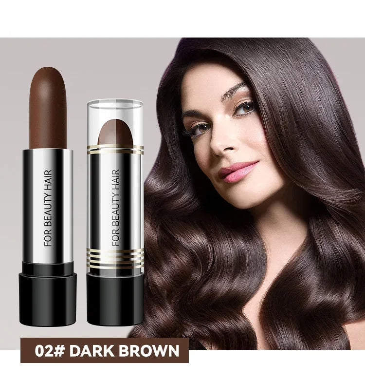 Black Brown Hair Dye Pen One-time Temporary Hair Dyeing Stick Cover Grey White Hair Fill in Hairs Coloring Styling Makeup Tools