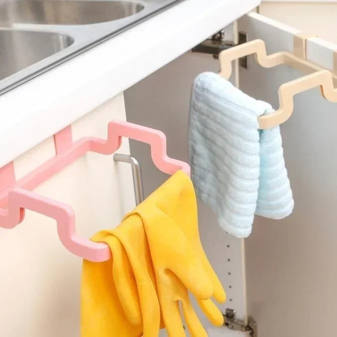 1 Pcs Hanging Trash Bag Rack Garbage Bag Rack Rubbish Bag Storage Rack Holder Portable Cabinet Kitchen Gadgets Organizer