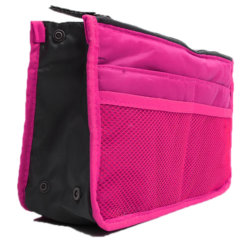 Multi Colors Bag In Bag Makeup Handbag Organizer Insert Handbag Multi Functional Women Cosmetic/Travel Bags