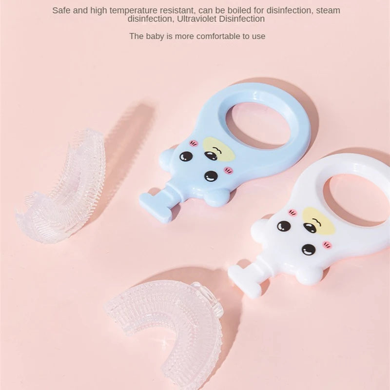 U-shaped Toothbrush Promote Healthy Tooth Brushing Habits Comfortable Grip Childrens Toothbrushes To Improve Oral Health