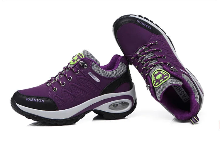 Brand Luxury Womens Sneakers Casual Breathable Tennis Shoes for Women Fashion Lace Up Platform Trainers Women's Hiking Shoes
