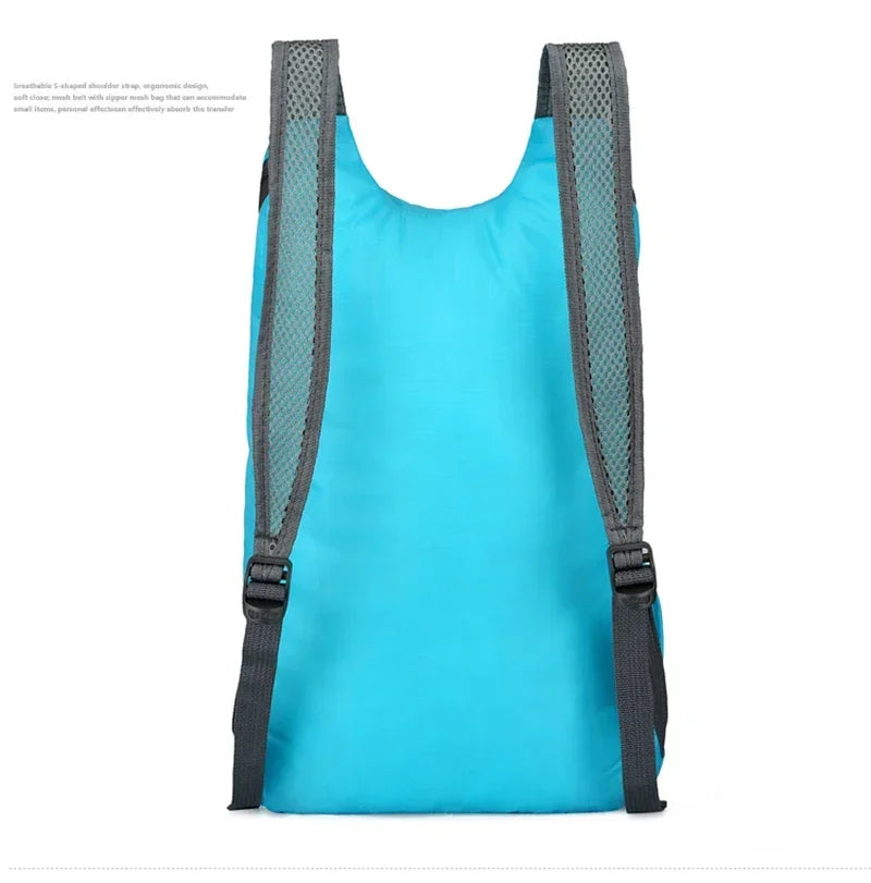 Outdoor Waterproof Bag Foldable Backpack for Women Men Camping Hiking Traveling Daypack Sport Bag Large Capacity Softback Bags