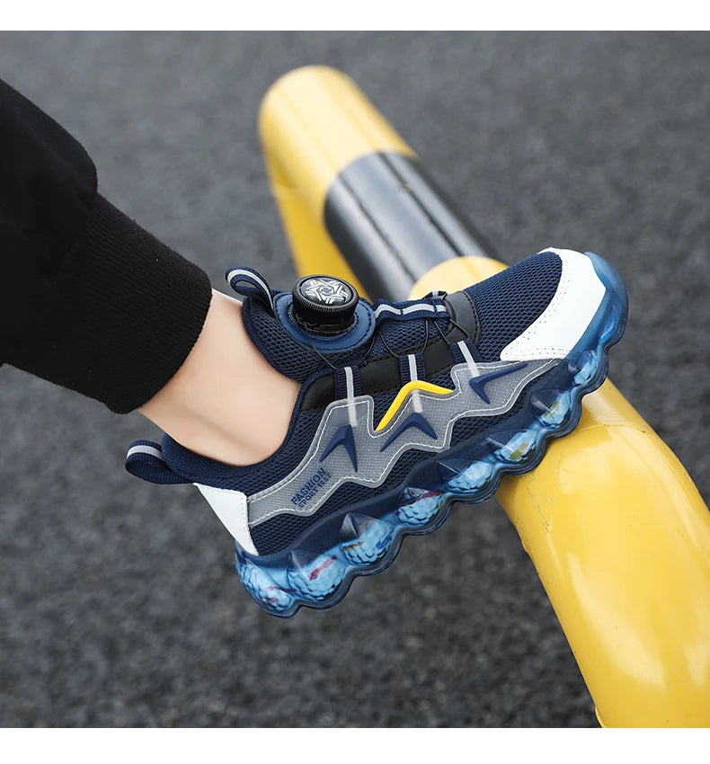 Children's Fashion Sports Shoes Boys' Running Leisure Shoes Mesh Comforthable Outdoor Kids Casual Tennis Light Sneakers Shoes