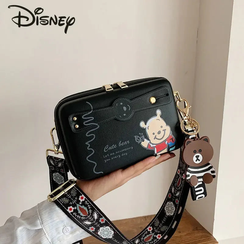 Disney New Women's Bag Luxury High Quality Women's Crossbody Shoulder Bag Cartoon Fashion Multifunctional Storage Shopping Bag