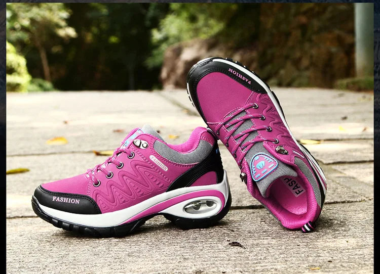 Brand Luxury Womens Sneakers Casual Breathable Tennis Shoes for Women Fashion Lace Up Platform Trainers Women's Hiking Shoes
