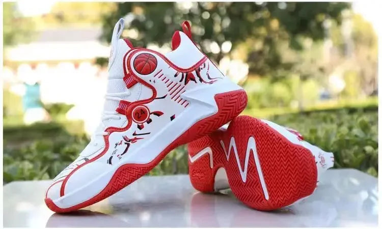 Fashionable High-top Waterproof Leather Basketball Shoes For Men Winter New Arrival Slip-on Motorcycle Boots