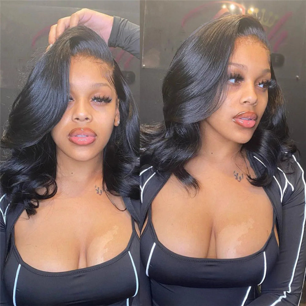 African Synthetic wig women's black wavy curly medium long hair chemical fiber matte high-temperature silk headband cover 50CM