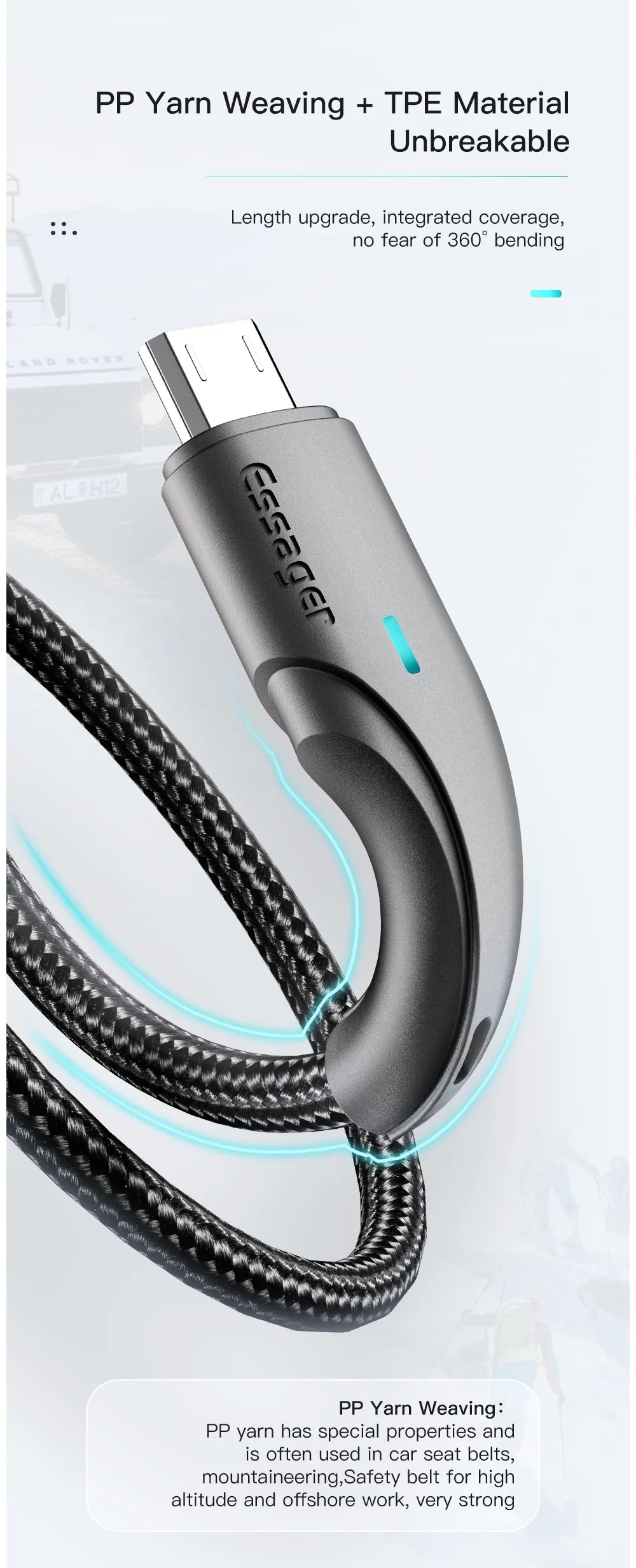 Essager Micro USB Cable Fast Charging Data Cable For Xiaomi Realme Redmi Note Samsung Mobile Phone Charger Cord Micro USB Wire