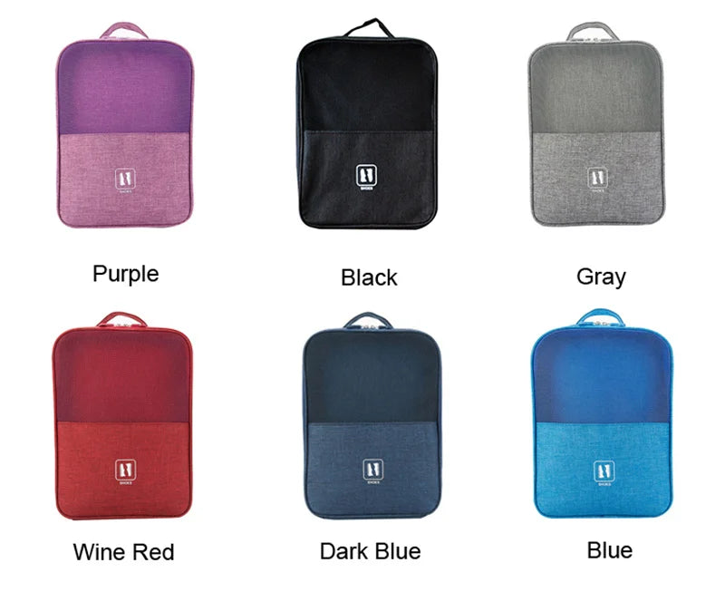 2023 Black Gray Portable Shoe Bag For Travel Waterproof Storage Organizer Fashion Suitcase Organizers Travel Shoes Storage Bag