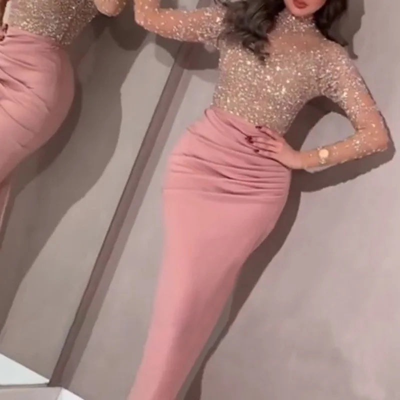 2024 Hot Style Women Gauze Patchwork High-waisted Wedding Dress Full Evening Dress Natural Print Pattern BASICS Embossed