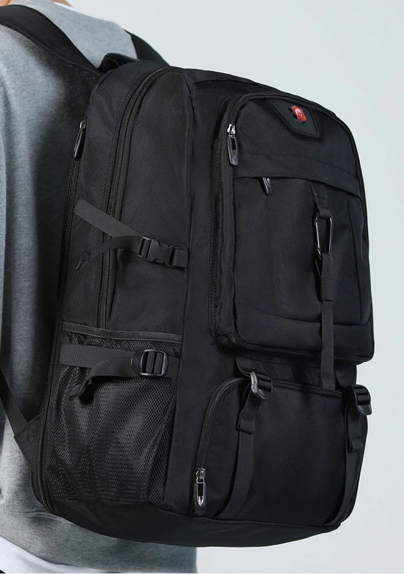 50L 80L Large Travel Backpack Men Casual Separate Shoe Compartment Business Bag Waterproof  Outdoor Sports Man Storage Backpacks
