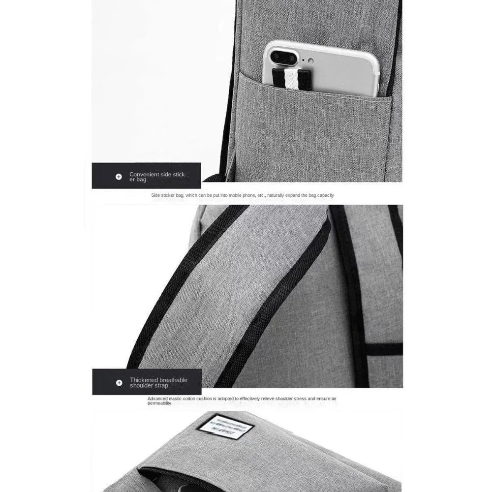 Men's Trendy Men's Minimalist Backpack Versatile Backpack Large Capacity Student Backpack Computer Travel Bag Washable  Backpack