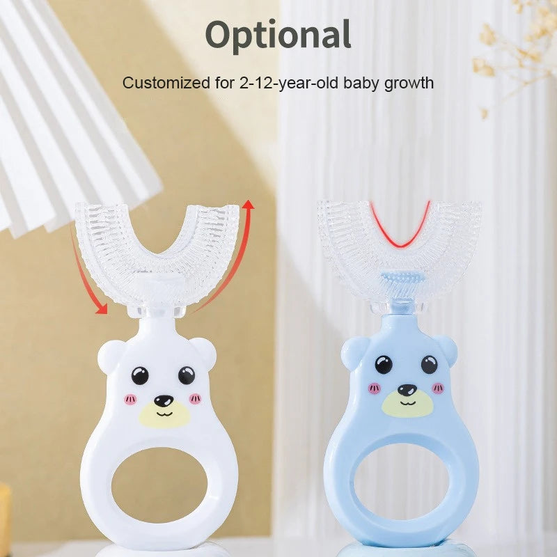 U-shaped Toothbrush Promote Healthy Tooth Brushing Habits Comfortable Grip Childrens Toothbrushes To Improve Oral Health