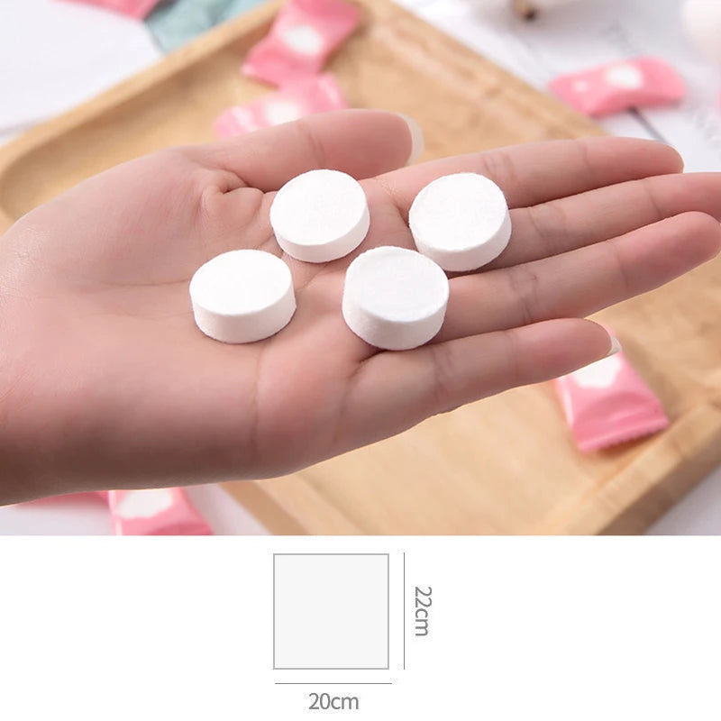 30/50/100pcs Disposable Face Towel Non-woven Compressed Magic Disposable Towel Tablet Cloth Wipes Tissue Mask Makeup Cleaning