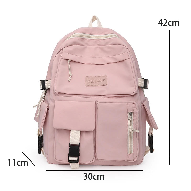 2023 New Fashion Large Capacity Junior High School Student Backpack Lightweight And Minimalist Travel Bag Canvas Backpack