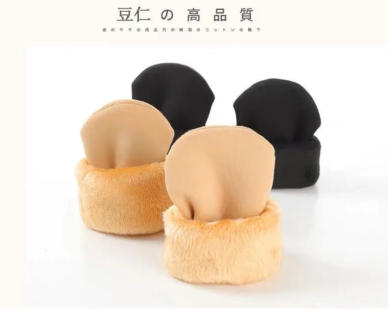 Women's Winter Thick Insulation Short Cashmere Socks Nylon Snow Velvet Boot Solid Color High-quality Women's Floor Socks