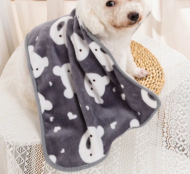 Warm Soft Pet Dog Blanket Mat Plush Thin Pet Sleeping Blanket for Dogs Cats Warm Breathable Cat Cover Blanket Pet Dog Supplies