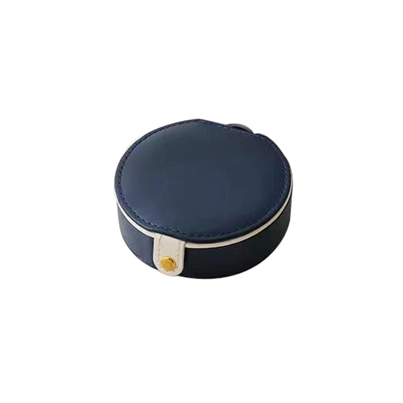 Single Layer Portable Jewelry Storage Box Ring Earring Necklace Storage Box Mini Travel Jewelry Storage Box with Mirror