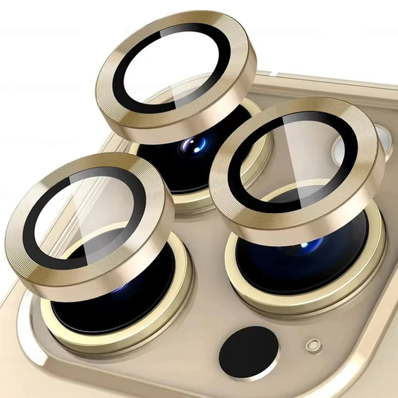 For iPhone 16 Pro Max Plus iPhone16 ProMax 5G Rear 3D Glass Matel Ring Camera Accessories iPhone16ProMax Back HD lens Protector
