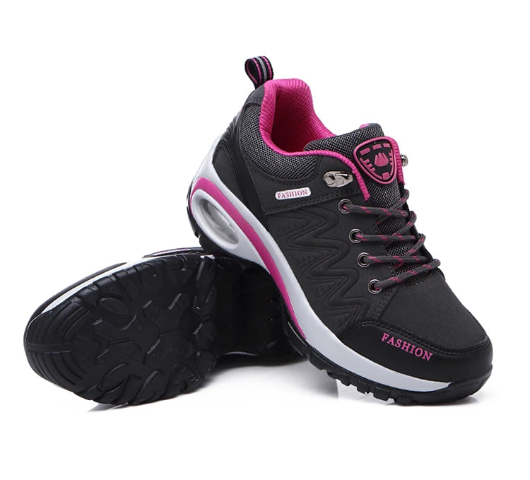 Brand Luxury Womens Sneakers Casual Breathable Tennis Shoes for Women Fashion Lace Up Platform Trainers Women's Hiking Shoes