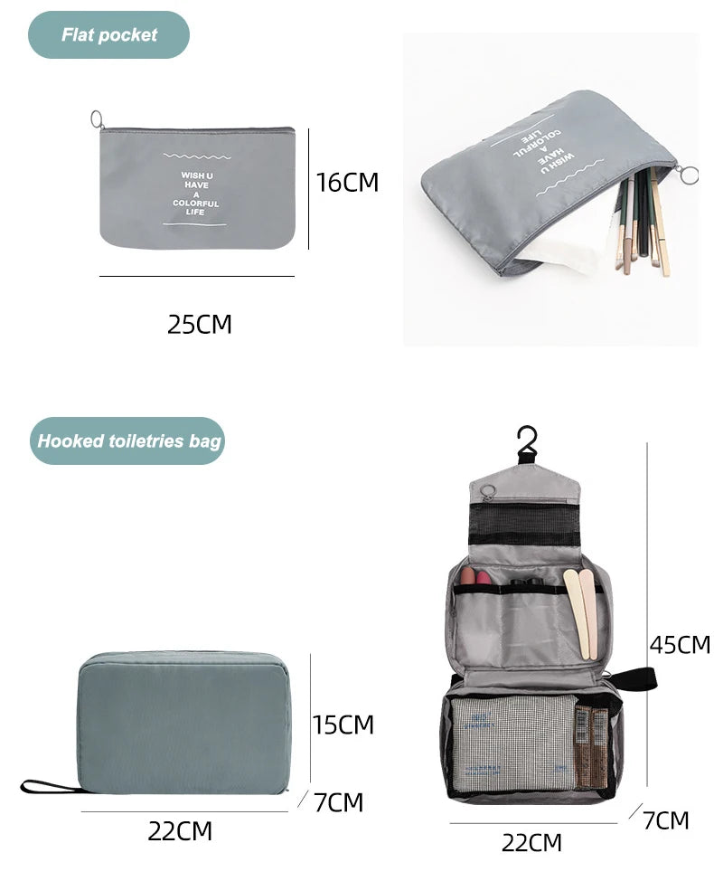 7/8/9 PCS New Set Travel Organizer Storage Bags Large Capacity Suitcase Storage Luggage Clothes Sorting Organizer Set Shoe Pouch