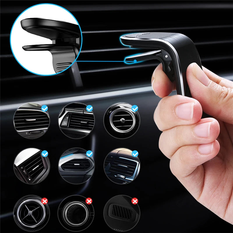 Magnetic Car Phone Holder Stand Air Vent Magnet Mount GPS Mobile Phone Car Bracket Phone Holder in Car for IPhone Huawei Samsung
