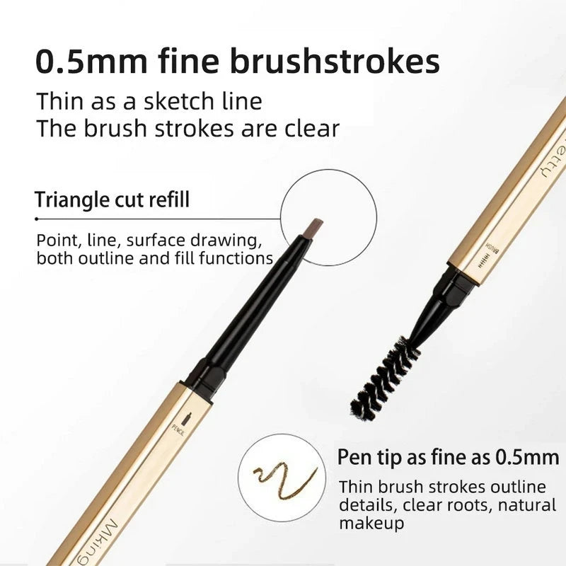 5 Colors Eyebrow Pen Waterproof Long Lasting Natural Dark Brown Black Eye Brow Pencil Cosmetics Beauty Women Makeup Eye Brow
