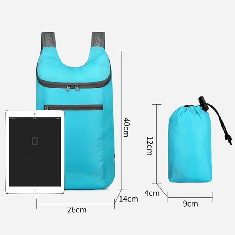 20L Men Women Lightweight Packable Backpacks Foldable Ultralight Outdoor Folding Backpack Travel Daypack Bag Sports Daypack