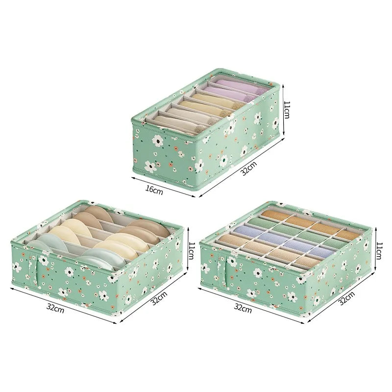 Underwear Cabinet Drawer Organizer Socks Clothing Storage Box Wardrobe Organizer Clothes Ties Pants Bra Socks Storage Organizers