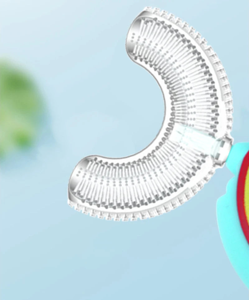 Kids U Shaped Toothbrush Silicone 360 Degree Children's Toothbrush For Teeth Cleaning Oral Care Cute Donut Brushes Teeth Care
