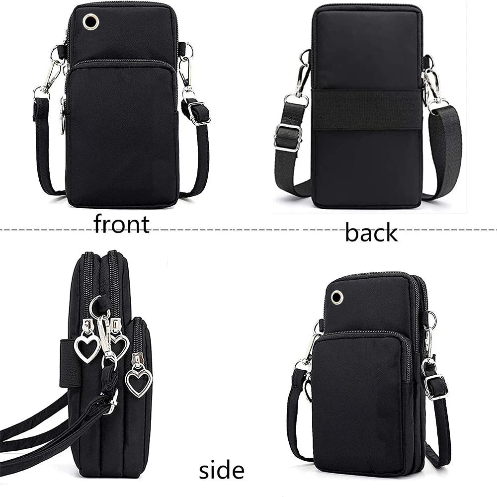 Cute Cat Graphics Small Crossbody Bags Women Harajuku Animal Mini Mobile Phone Bag Teen Messenger Bag Women Purses and Handbags