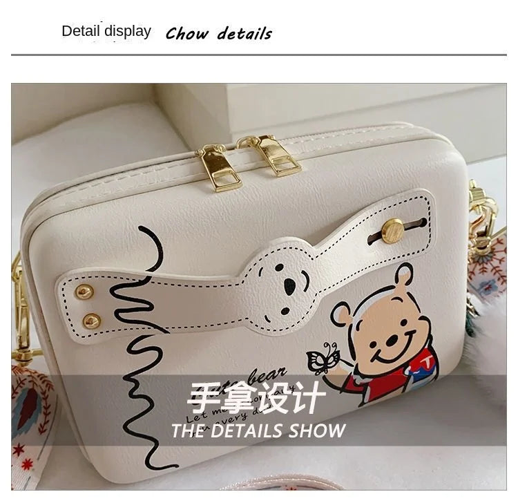 Disney New Women's Bag Luxury High Quality Women's Crossbody Shoulder Bag Cartoon Fashion Multifunctional Storage Shopping Bag
