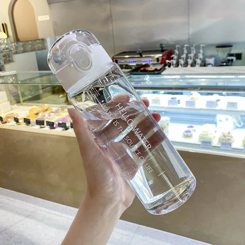 Sports Water Bottle 780ml Portable Gym Travel Clear Leakproof Drinking Bottle