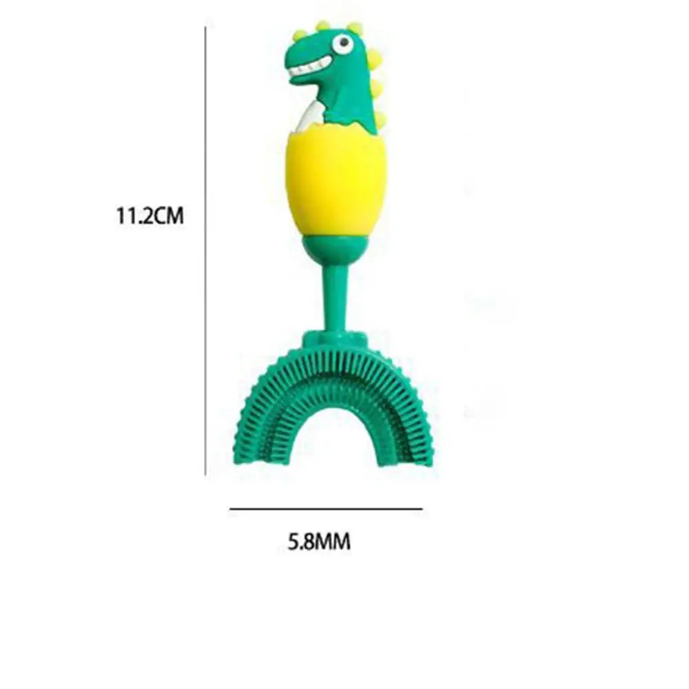 Funny 360 Degrees Kids Cartoon Toothbrush U Shape Waterproof Baby Toothbrush Silicon Children's Teethbrushes Kids