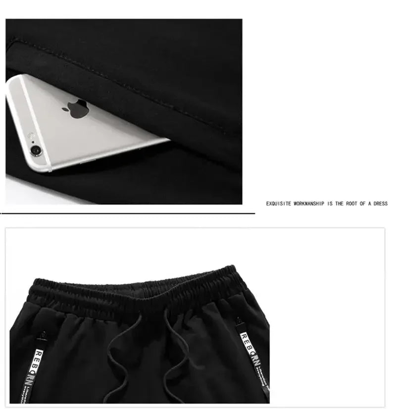 Fashion Tracksuit Men Suit Autumn New Zipper Cardigan Jacket+Sweatpants Stripe Running Fitness Basketball Jogging 2 Piece Set
