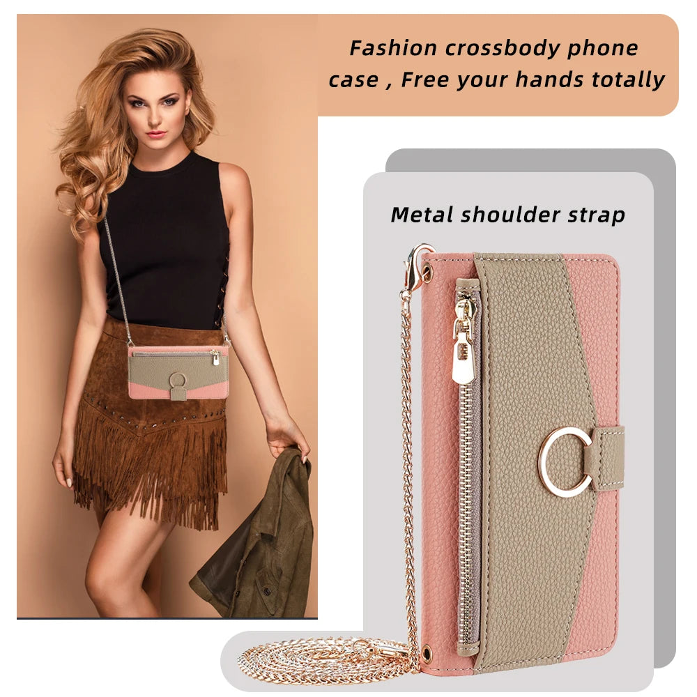 New Fashionable Multi-color Patchwork Flip Leather Phone Case with Lanyard Nokia C12 Pro X10-X20 G21-G11 G10-G20 C20 1.4