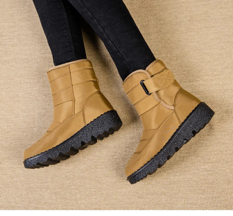 Boots Women Non Slip Waterproof Winter Snow Boots Platform Shoes for Women Warm Ankle Boots Cotton Padded Shoes Botas De Mujer