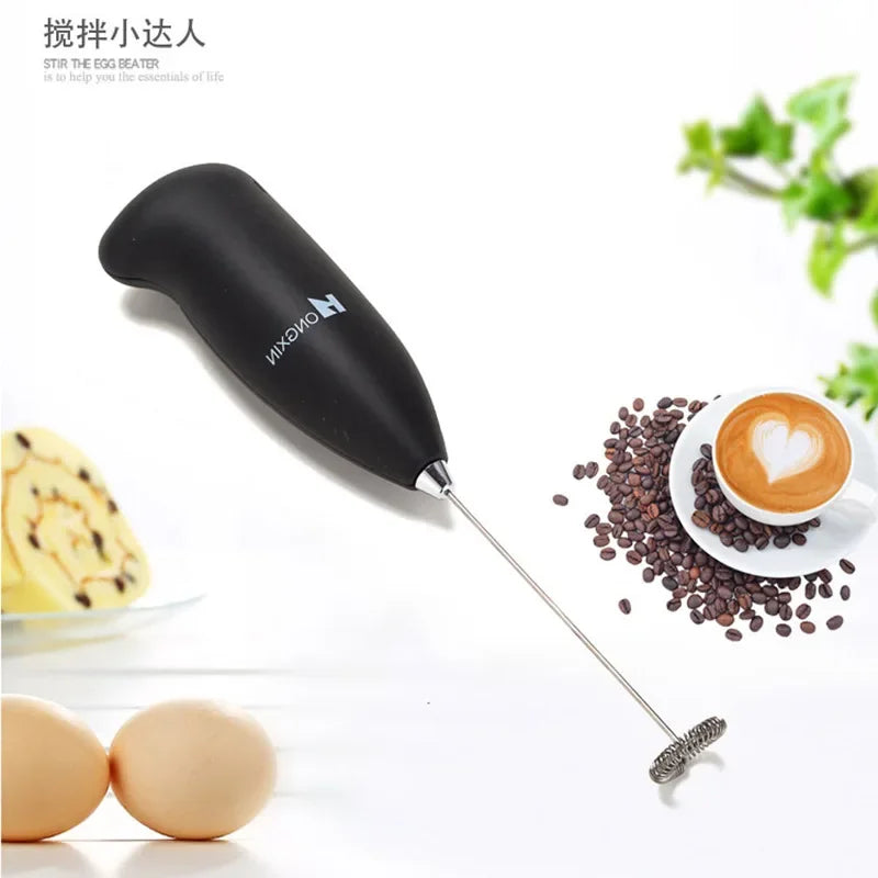 Milk Frother Handheld Foamer Coffee Maker Egg Beater Chocolate/Cappuccino Stirrer Mini Portable Blender Kitchen Whisk Tool
