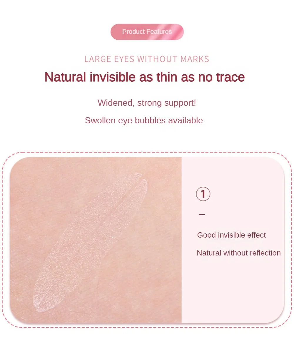 Double Eyelid Sticker Eyelid Tape Eye Lift Clear Beige Color Fold Eyelid Stripe Natural Invisible Big Eyes Makeup Beauty Tools