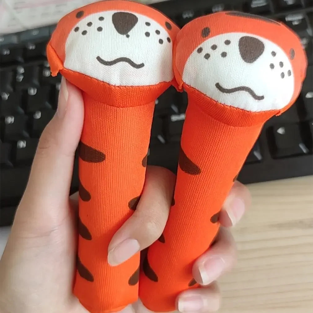 New Baby Animal Hand Bell Rattle Soft Rattle Toy Newborn Educational Rattle Mobiles Baby Toys Cute Plush Bebe Toys 0-12 Months