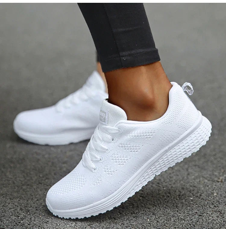 Fashion 2024 New Sneakers For Women Breathable Outdoor Plus Size Women Sneakers Mesh Fabric Lace Up Female Footwear Shoes Women