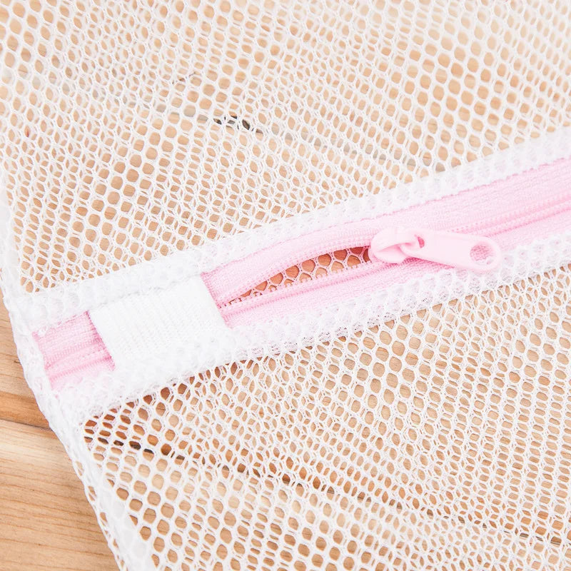 3 Size Zipped Laundry Bags Reusable Washing Machine Clothing Care Washing Bag Mesh Net Bra Socks Lingerie Underwear Laundry Bags