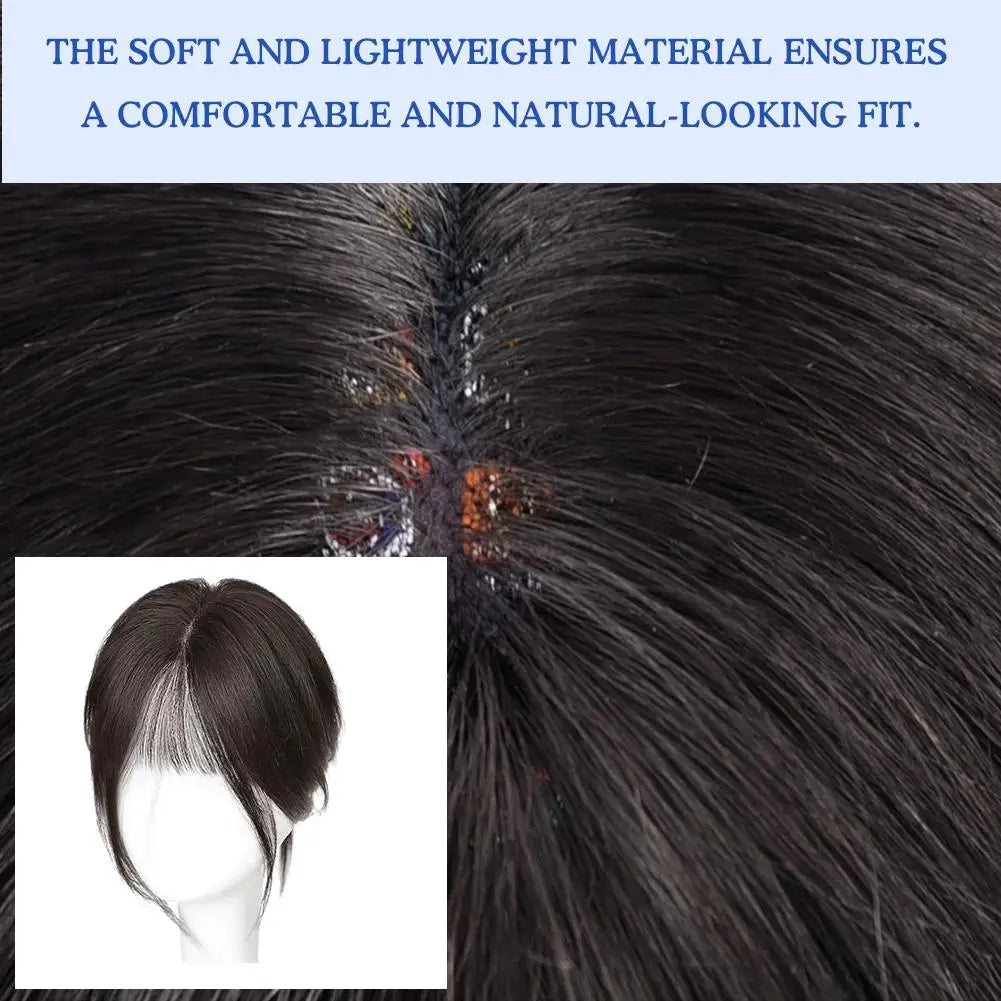 French Style Fake Bangs Natural 3D Air Figure Eight Front Wig Patchwork Air Bangs Wig Female