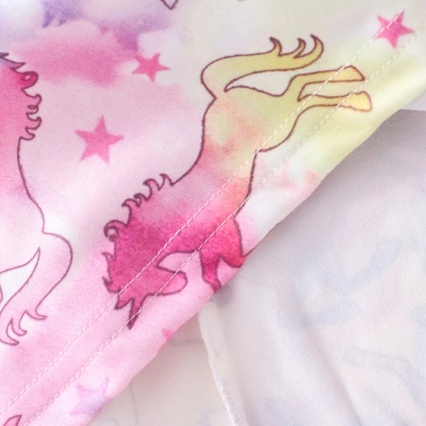 New Dinosaur Unicorn Dress Kids Girl Clothes Summer Short Sleeve Casua Fashion Birthday Baby Girl Dress 2 3 4 5 6 7 8 Years Old