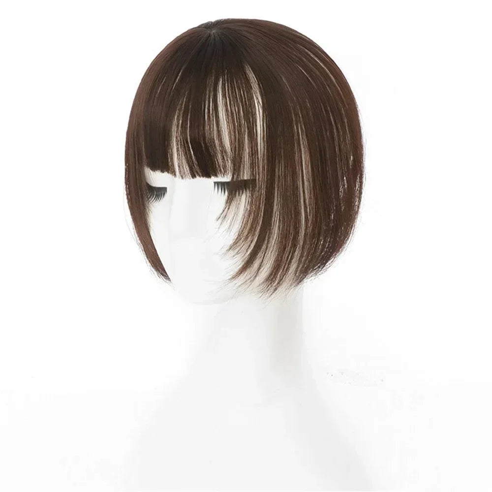 3D Air Bangs Wig Female French Bangs Natural Invisible Patch Internet Celebrity Face Shaping Fake Bangs Hair Piece