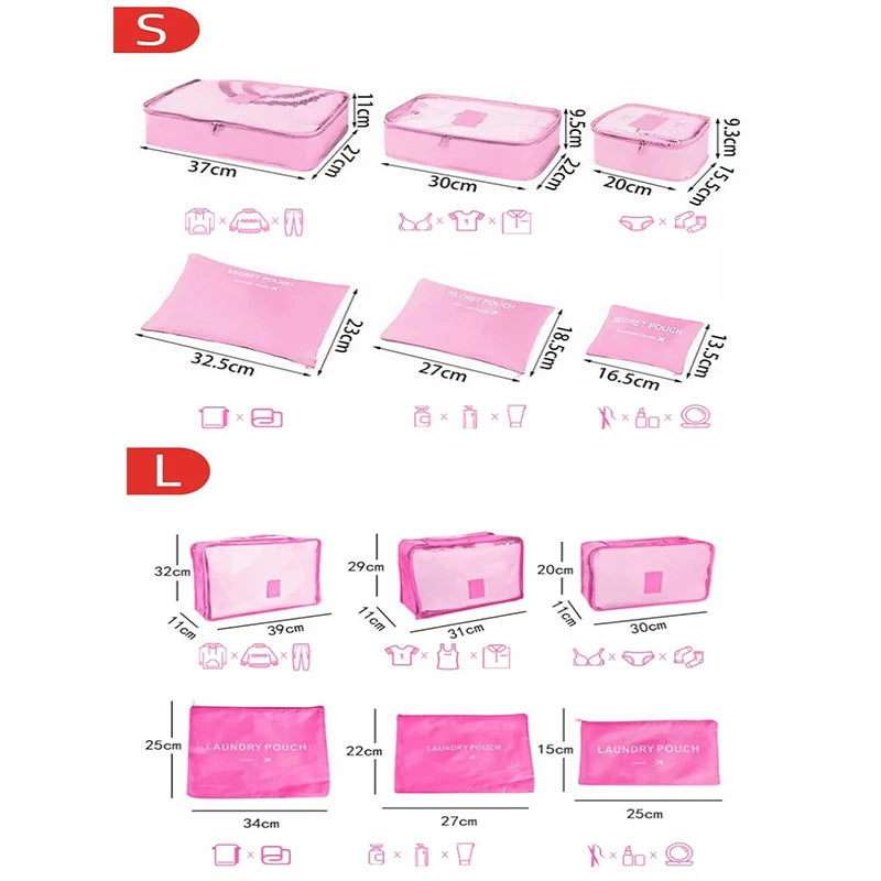 Travel Storage Organizer Bags Portable Travel Suitcase Organizer Bags For Women Clothes Shoes Makeup Bag Luggage Organizer