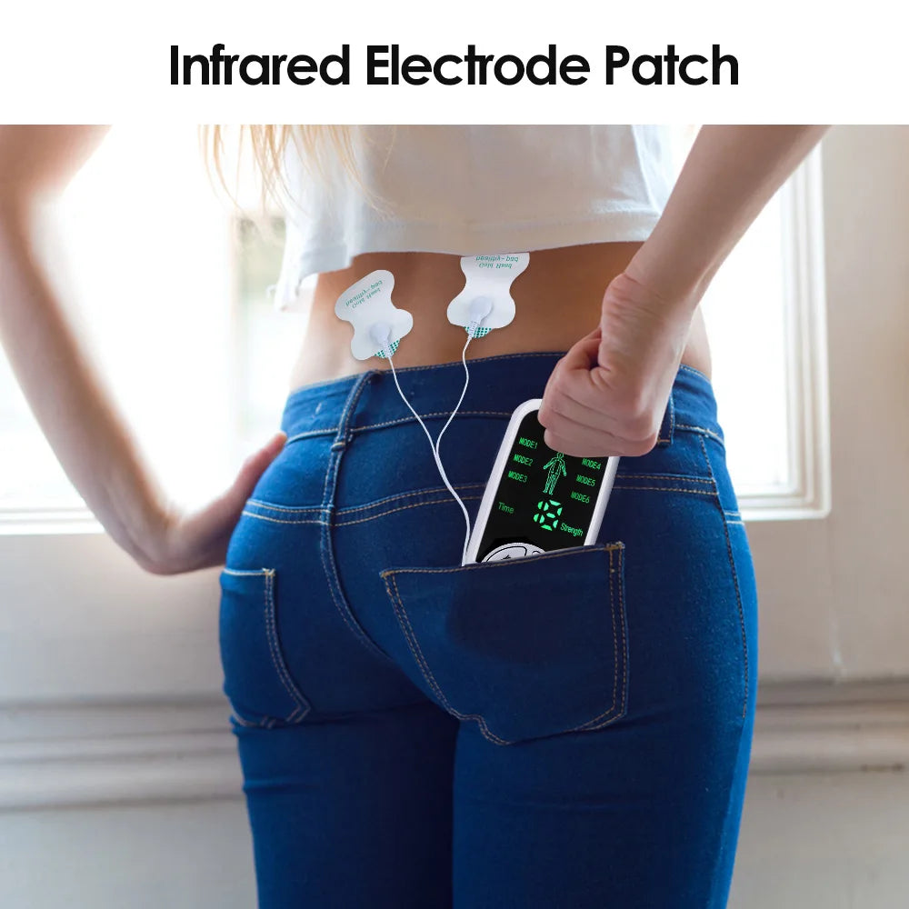 Multi-functional Pulse Electric Muscle Stimulator Back Body Massage Tens Acupuncture Meridian Physiotherapy Digital Massage Tool