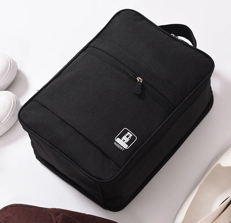 2023 Black Gray Portable Shoe Bag For Travel Waterproof Storage Organizer Fashion Suitcase Organizers Travel Shoes Storage Bag